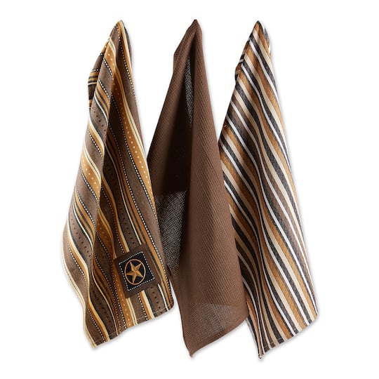 DII® Star Applique Dish Towel Set